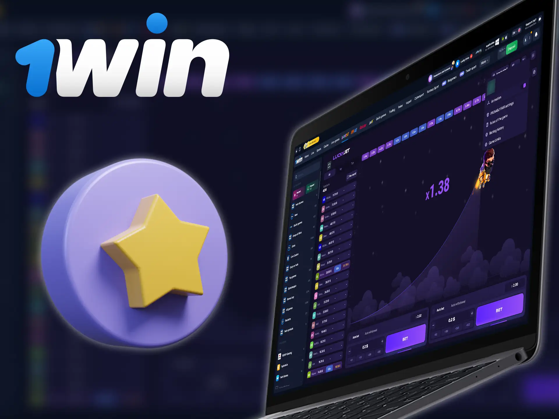 1win Lucky Jet offers engaging features.