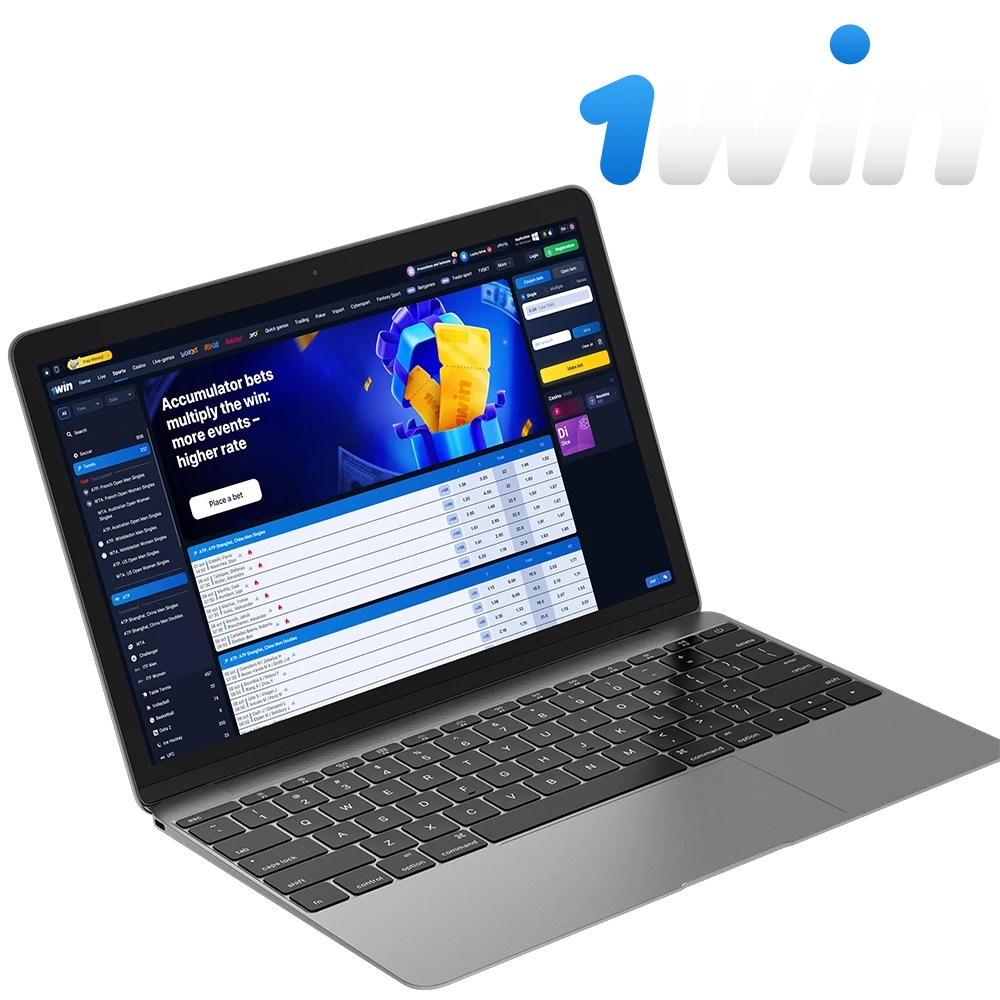 1win is a popular betting platform that has a lot of tennis events available every day.