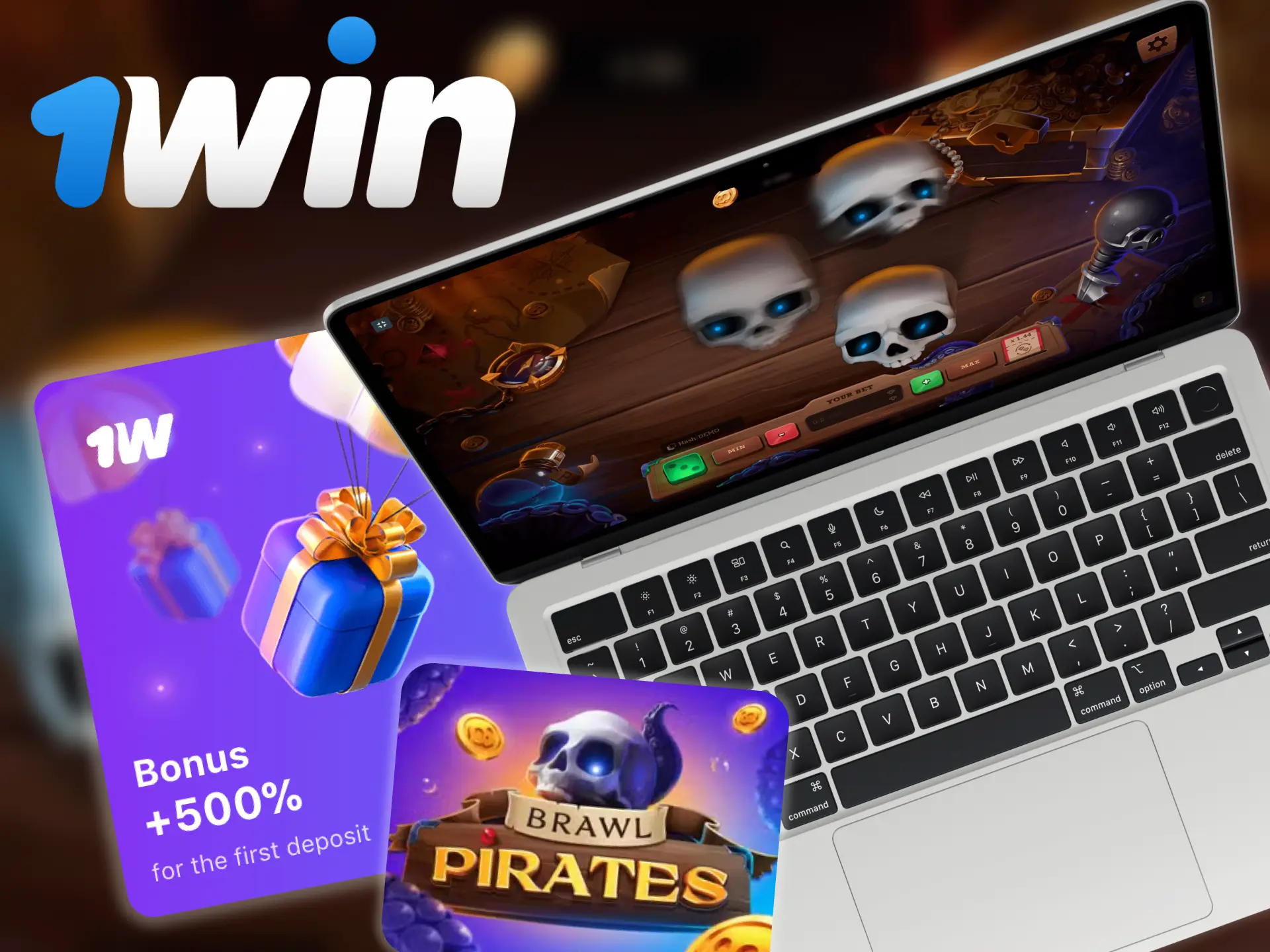 Improve your experience in 1win Brawl Pirates with bonus.