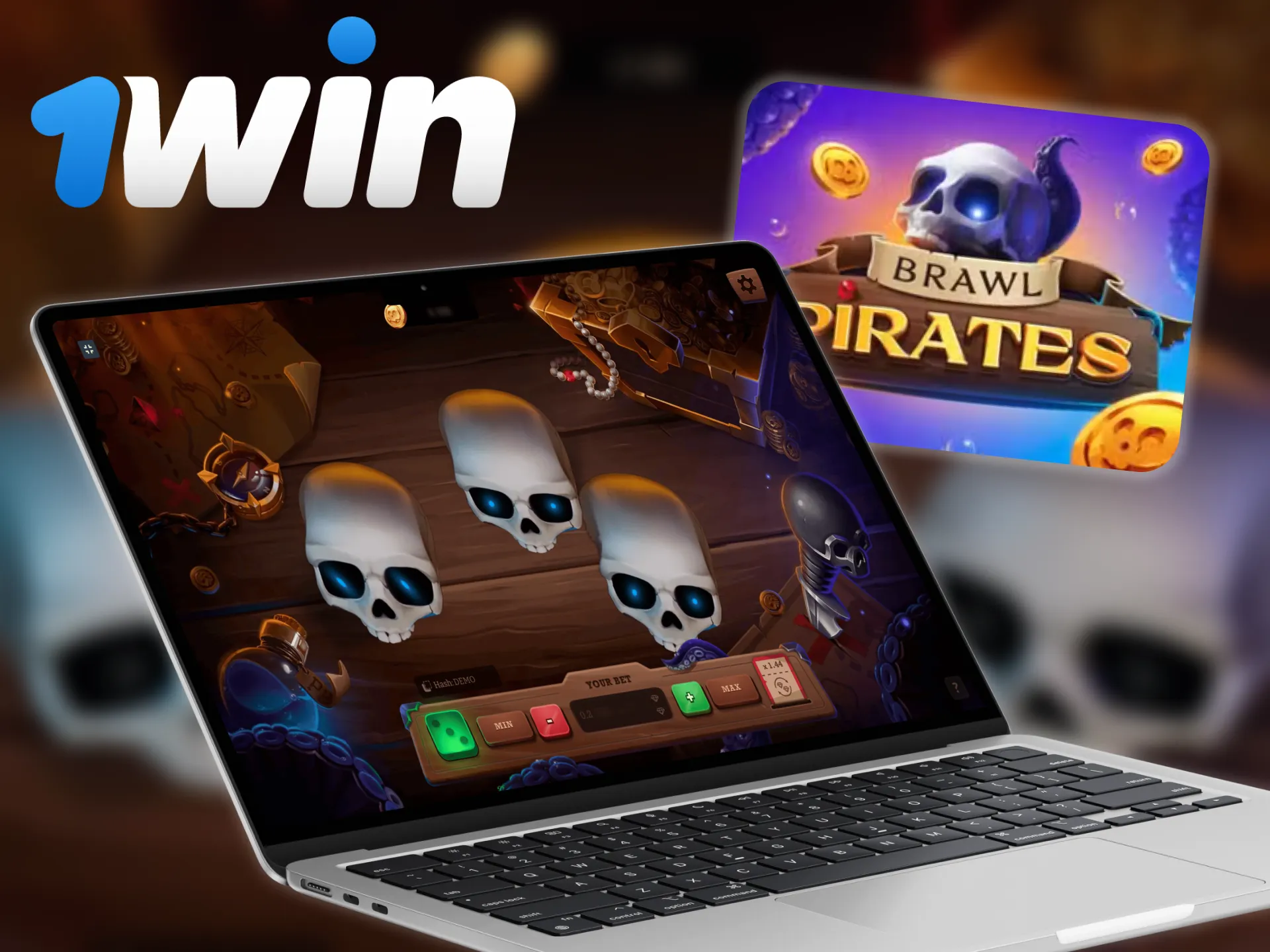 Try 1win Brawl Pirates game in demo mode.