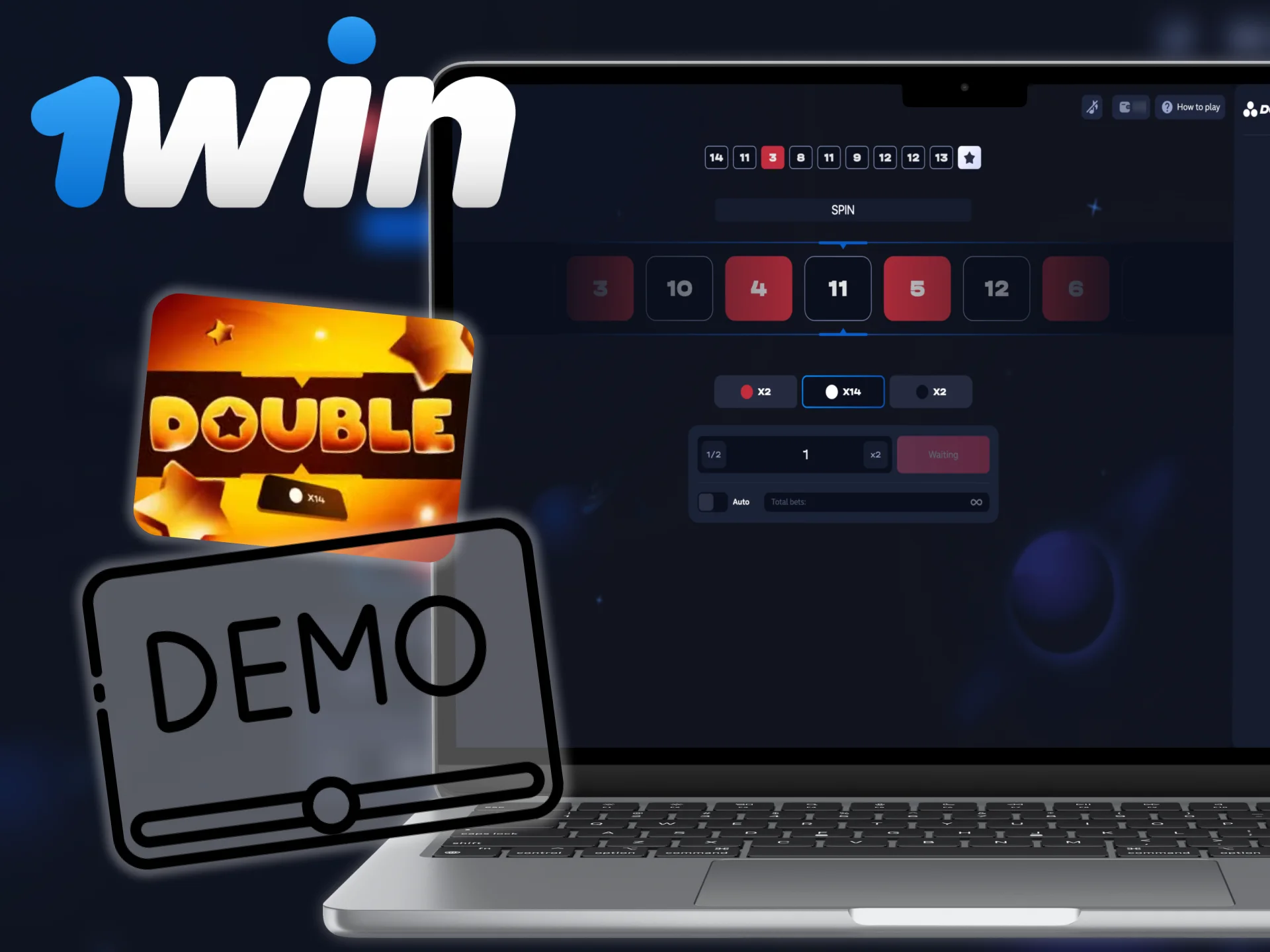 Try playing 1win Double in demo mode.