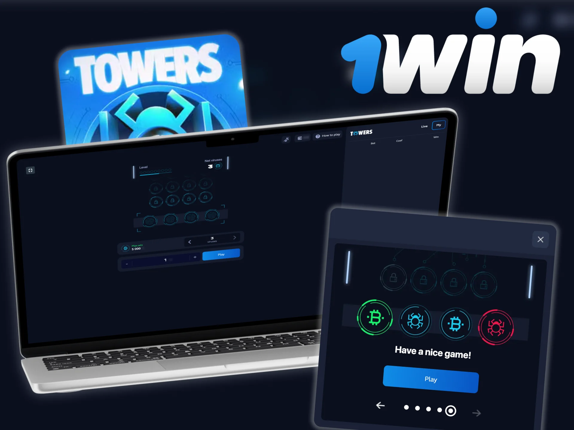 Try a free version of the 1win Tower game.