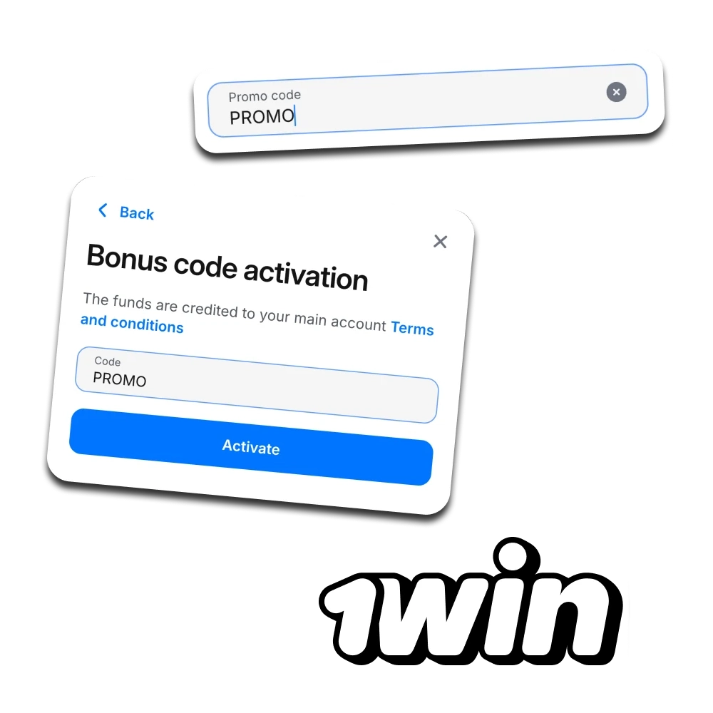 Use the 1win promotional code and recive extra benefits.