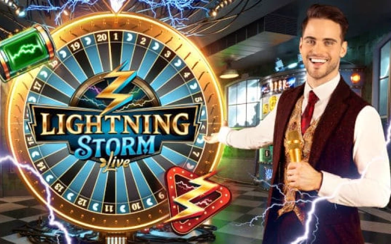 Go to 1win live casino to play Lightning Storm.
