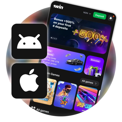 1win offers mobile apps for both Android and iOS devices.