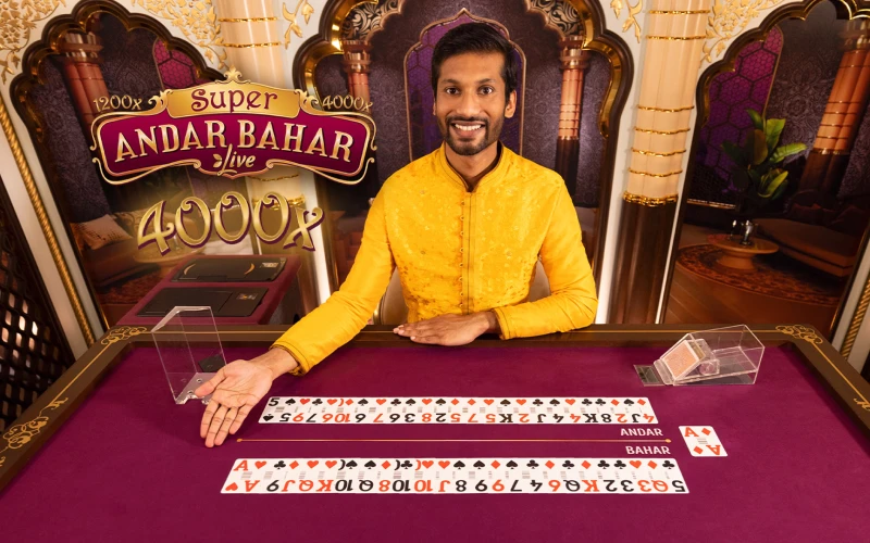 Enjoy Super Andar Bahar game at 1win official platform.