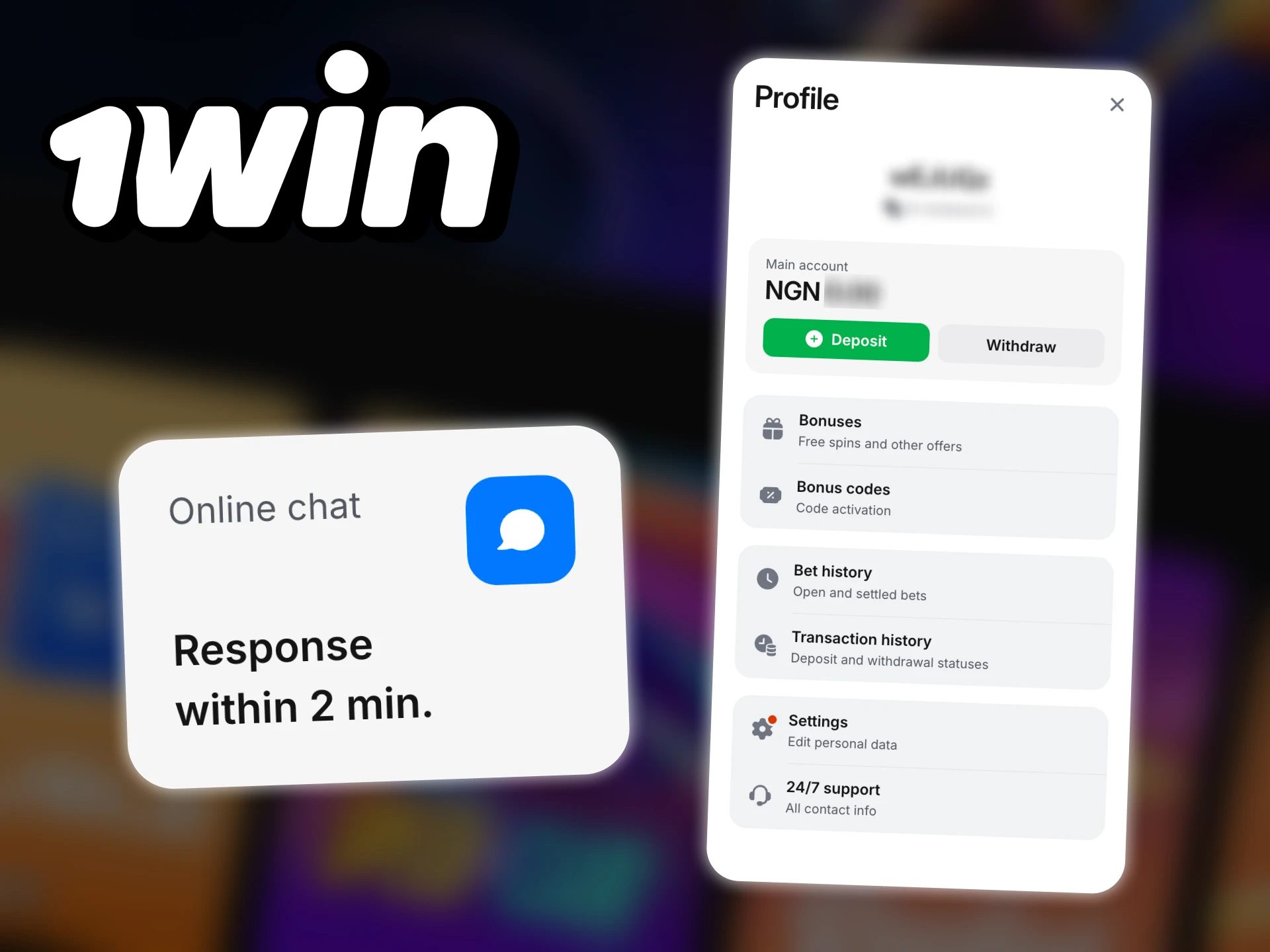 How to delete your account at 1Win.