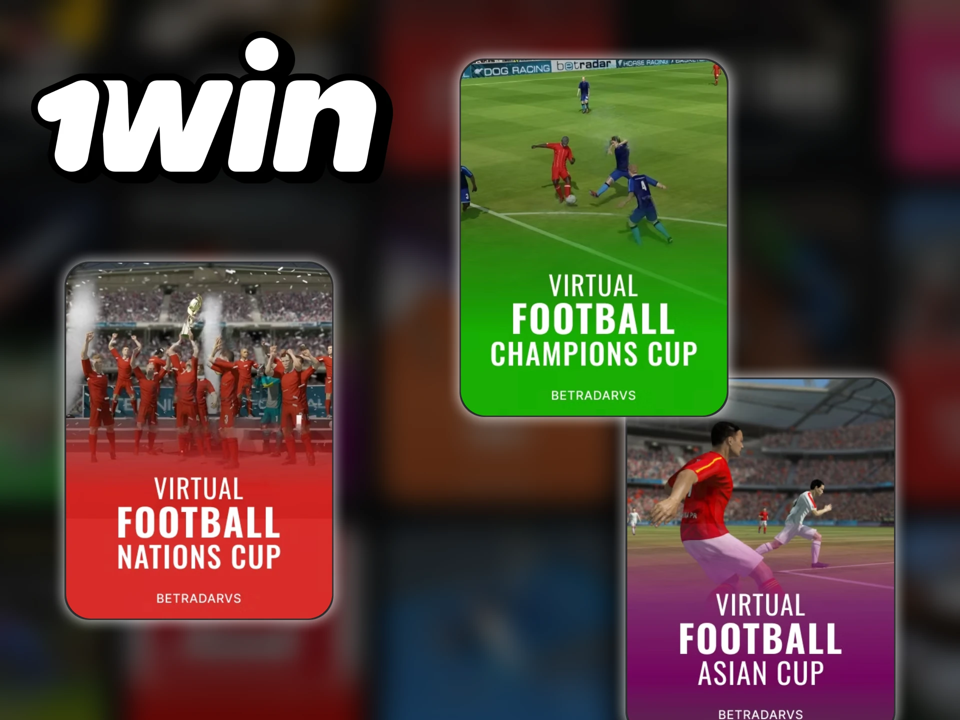 Place bets on virtual football at 1win website.