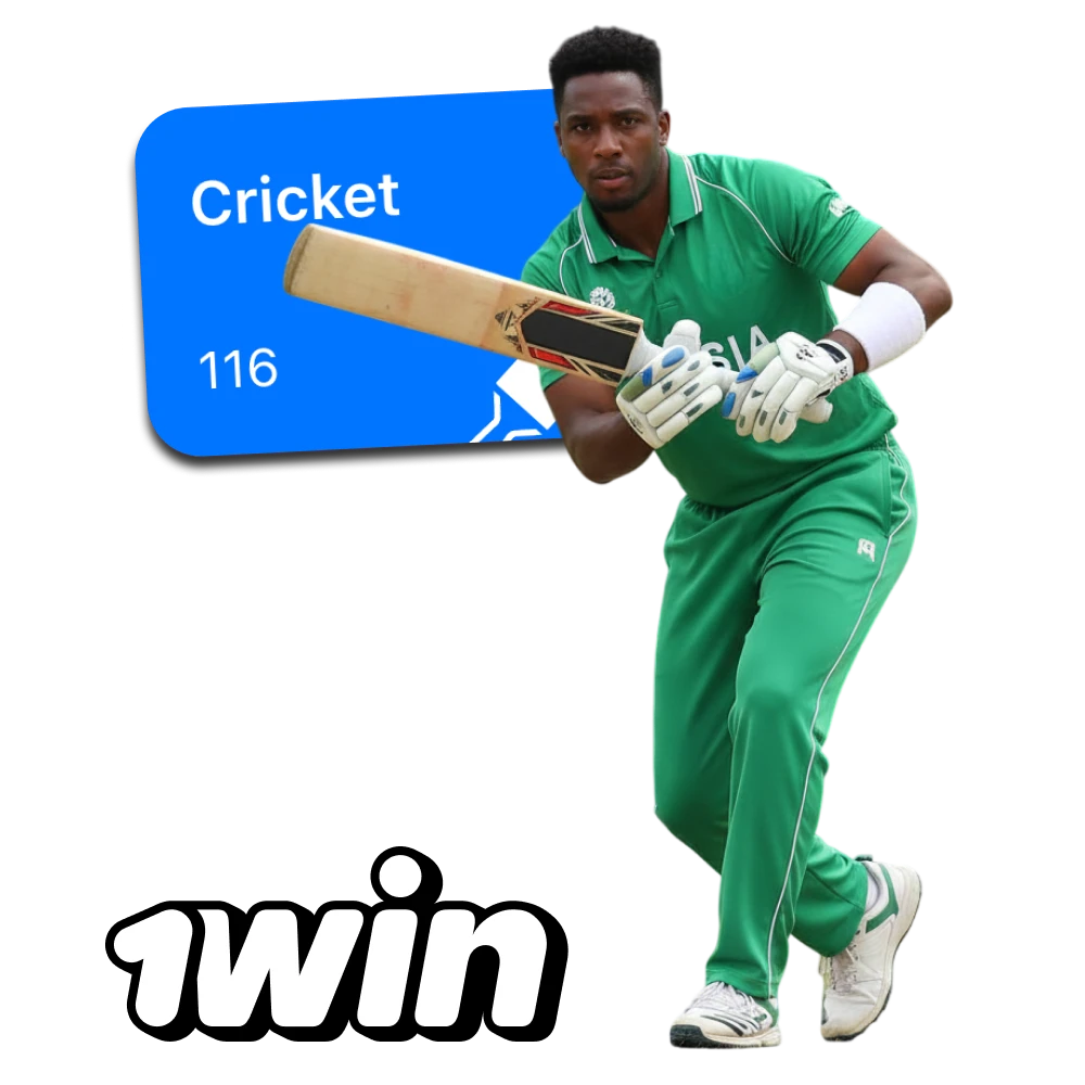 Nigerians choose cricket as a sport to bet on.