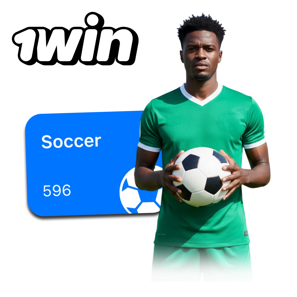 You have the opportunity to place a profitable bet on football using 1win platform.